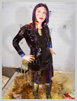  Full gunge test of a Hall servants uniform featuring Prudence, the Houskeeper,  