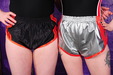 view details of set gm-4f049, Honeysuckle and Charity in custardy sports shorts